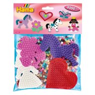 Hama Midi Strijkkralenset Group Pack Roze, 3000st.