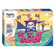 Ravensburger Puzzle &amp; Play - Land in Zicht, 2x24st.