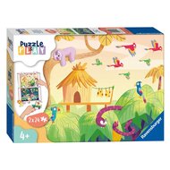 Ravensburger Puzzle &amp; Play - Jungle Avontuur, 2x24st.