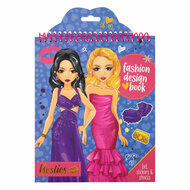 Besties Fashion Design Kleur- en Stickerboek met Stencils