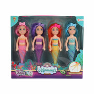 Mermaids Zeemeermin Pop Zusjes, 4st.