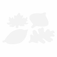 Colorations - Jumbo Knutsel Bladeren Karton, 24 stuks