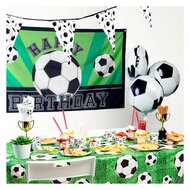 Vlag Voetbal Happy Birthday, 150x90cm