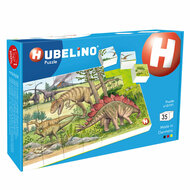 Hubelino Blokpuzzel Dinosaurus Wereld - 35st.