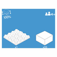 Hubelino Blokpuzzel Dinosaurus Wereld - 35st.