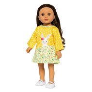 Poppen Jurkje Bunny Lou, 35-45 cm