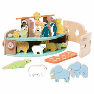 Classic World Houten Noah&#039;s Ark Boot Bouwset met Dieren, 16dlg.