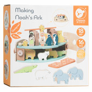 Classic World Houten Noah&#039;s Ark Boot Bouwset met Dieren, 16dlg.