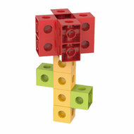 Vierkante Bouwblokjes Set in Opbergtas - 100dlg.