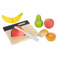 Small Foot - Houten Snij- en Speeleten Fruit Set, 13dlg.