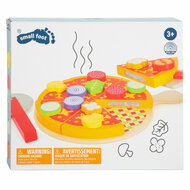 Small Foot - Houten Snij- en Speeleten Pizza Set, 21dlg.