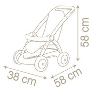 Smoby Baby Nurse Poppenbuggy met Opbergruimte