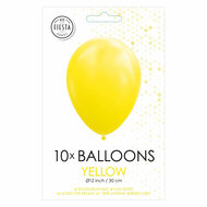 Ballonnen Geel 30cm, 10st.