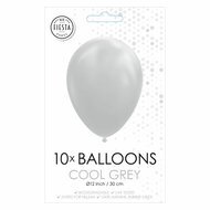 Ballonnen Cool Grijs, 30cm, 10st.