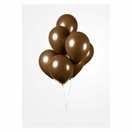 Ballonnen Bruin, 30cm, 10st.