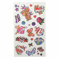 Tattoostickers en Stempelset