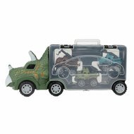 World of Dinosaurs Dinotruck met 3 Pull-back Auto&#039;s