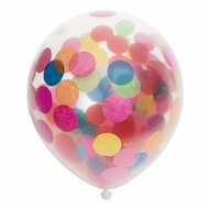 Confetti Ballonnen Papieren Confetti Mix 30cm, 6st.