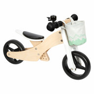 Small Foot - Houten Training Driewieler/Loopfiets 2in1 Saliegroen