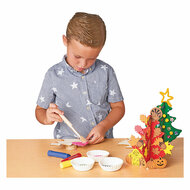 Maak je eigen Houten Kerstboom, Set van 12