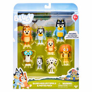 Bluey Speelfiguren Familie &amp; Vrienden, 8st.