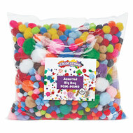 Colorations - Zak Pompoms 450 gram, 1200st.