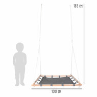 Small Foot - Nestschommel met Houten Frame, 100x100cm