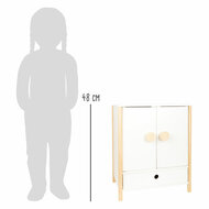 Small Foot - Houten Poppen Kledingkast Little Button met Hangers , 3dlg.