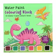 Waterverfkleurboek Set Dino&#039;s