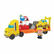 Ecoiffier Abrick Vrachtwagen met Graafmachine