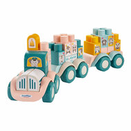 Ecoiffier bb Abrick Dierentrein met Bouwblokken - 51dlg.
