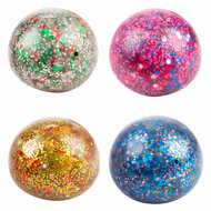 Fun Knijpbal  Night Gevuld met Glittergel, 6cm