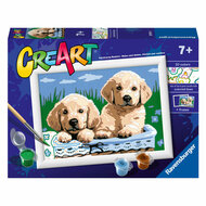 Ravensburger CreArt Schilderen op Nummer - Schattige Puppies