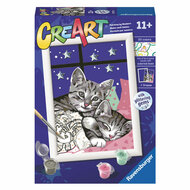 Ravensburger CreArt Schilderen op Nummer - Slaperige Katjes