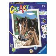 Ravensburger CreArt Schilderen op Nummer - Dollen met Veulens