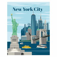 Ravensburger CreArt Schilderen op Nummer - Kleurrijk New York