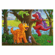 Ravensburger Legpuzzel Spelende Dino&#039;s, 2x24st.