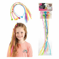 Haarlok Haarclip met Kraaltjes, 6st.