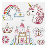 Diamant Stickers  Eenhoorn, 1 Vel