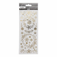Stickers Goud Kerst Sterren, 1 Vel