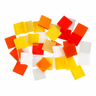 Mini Mozaiek Rood/Oranje 1x1mm, 25 gram