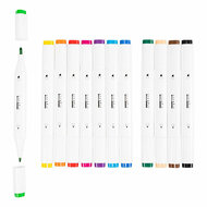 Tekenstift Standaard Kleuren, 12st. Dubbelzijdig