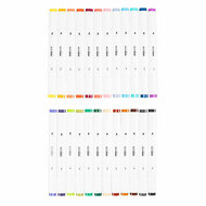 Tekenstift Kleuren, 24st. Dubbelzijdig