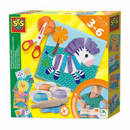 SES Klei Vormen Knippen - 3 Kleipotjes