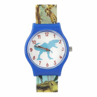 Dino World Horloge Blauw