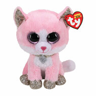 Ty Beanie Boo&#039;s Fiona Pink Cat, 15cm