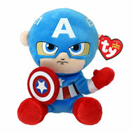 Ty Beanie Babies Marvel Captain America Soft - 15cm