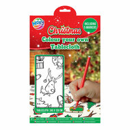 Xmas Kleur je eigen Tafelkleed met Stiften