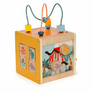 Small Foot - Houten Activiteitenkubus Motoriekspiraal Dino