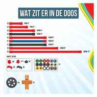 Spaghetteez Wiggly Roadsters Flexibele Bouwstaafjes, 46dlg.